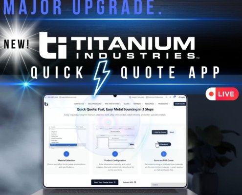 Specialty Metals Quick Quote Application Platform | specialty Metals| New Quick Quote Application