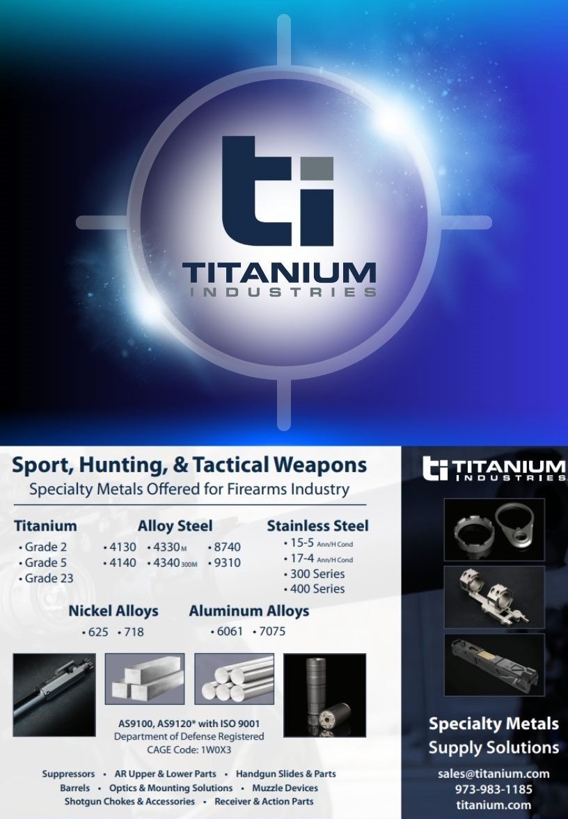 Specialty Metals for Firearms Industry Titanium Industries