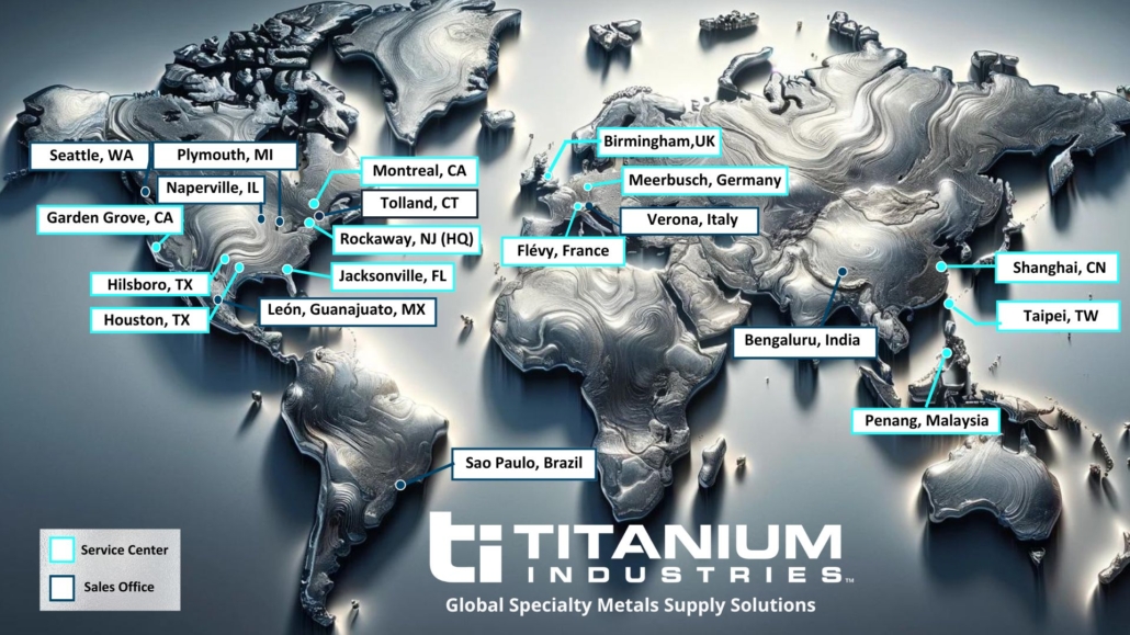 Titanium Industries | Global Metal Supplier |Locations|