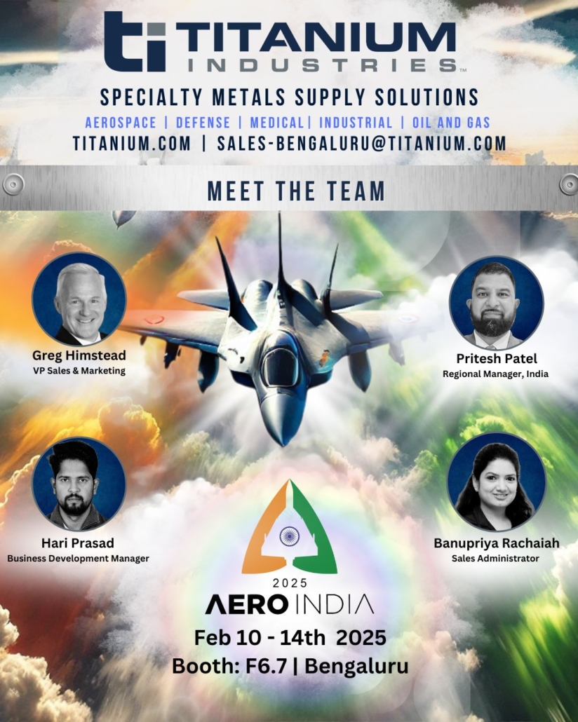 Aerospace & Defense Meetings Chennai 2025| Titanium Supplier in India | Aerospace metals supplier Chennai | Titanium bar | Titanium bar, sheet, and plate distributor