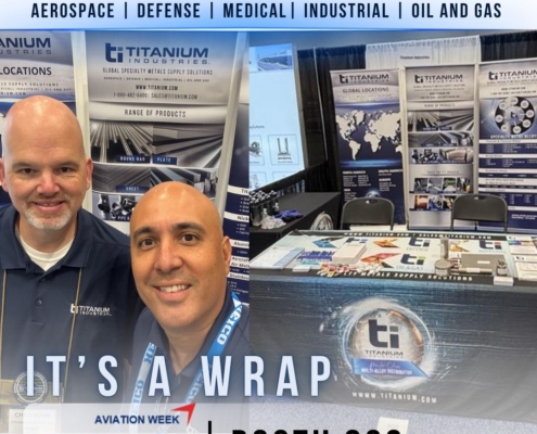 Titanium Industries booth at MRO Americas 2026 Orlando aerospace metals supplier
